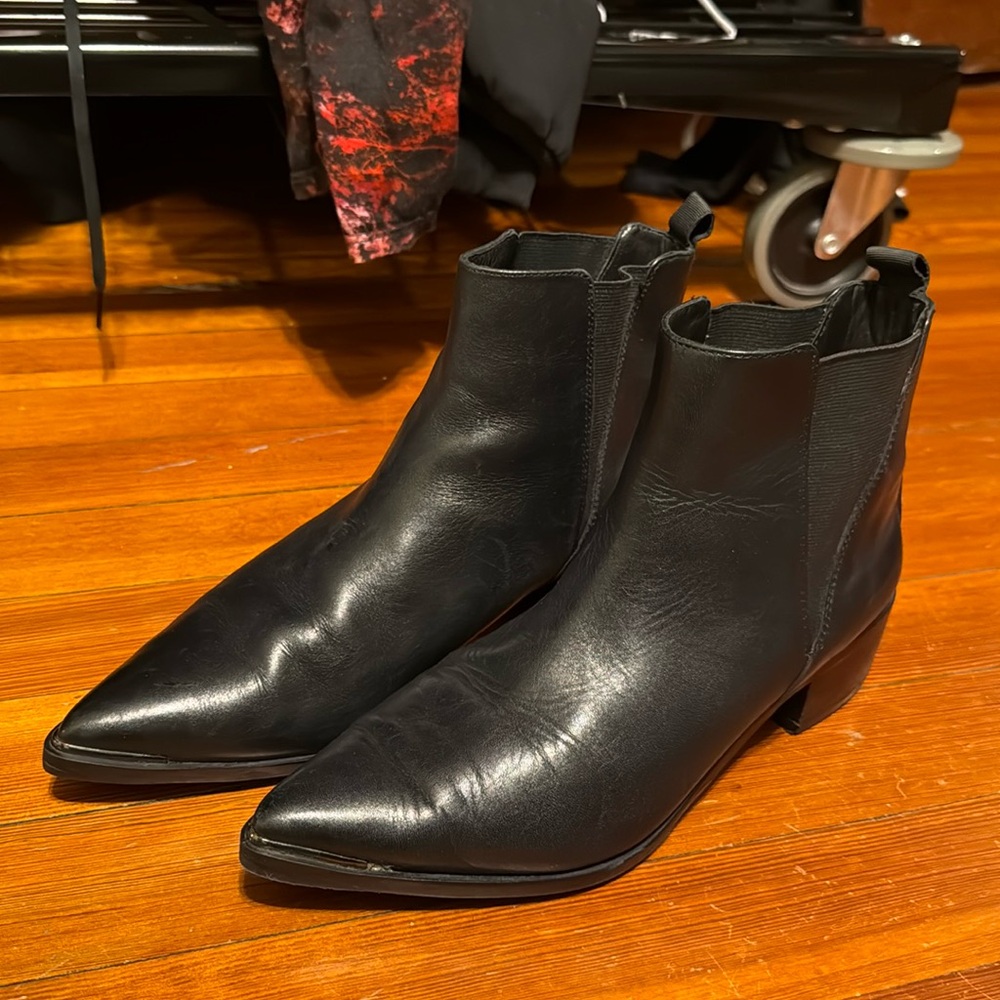 Acne Studios black leather Jensen Chelsea boots